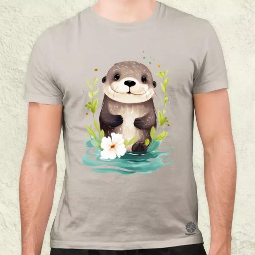 Cuki tengeri vidra férfi póló