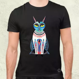 Ókori egyiptomi macska v2 férfi póló
