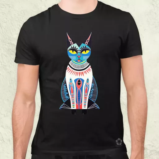 Ókori egyiptomi macska v2 férfi póló