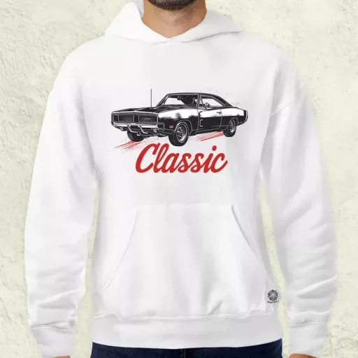 Klasszikus 1969 Dodge Charger v3 férfi pulóver