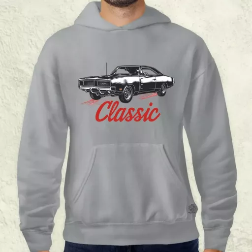 Klasszikus 1969 Dodge Charger v3 férfi pulóver