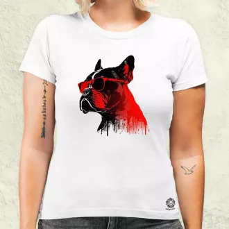 Napszemcsis buldog v1 női póló