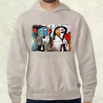 Graffiti szerelem v1 férfi pulóver