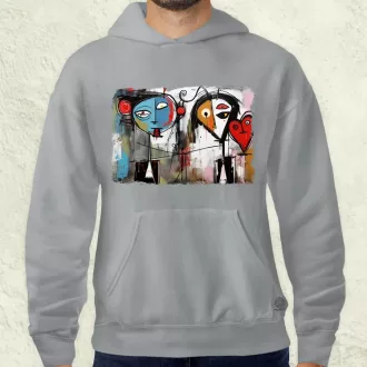 Graffiti szerelem v1 férfi pulóver