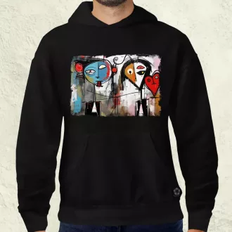 Graffiti szerelem v1 férfi pulóver