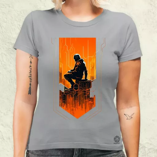 Mono vektor cyberpunk v2 női póló