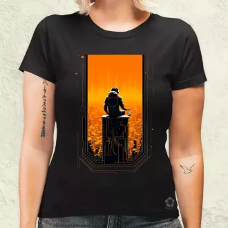 Mono vektor cyberpunk v4 női póló