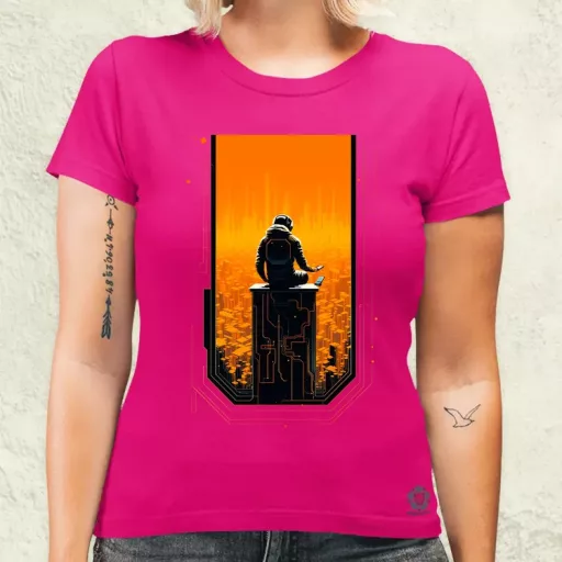 Mono vektor cyberpunk v4 női póló