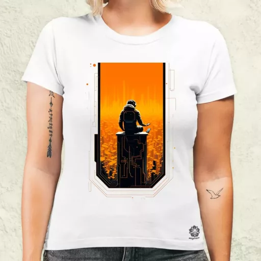Mono vektor cyberpunk v4 női póló