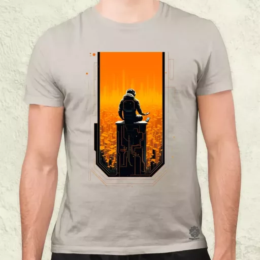 Mono vektor cyberpunk v4 férfi póló