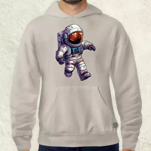 Pixelart asztronauta v6 férfi pulóver