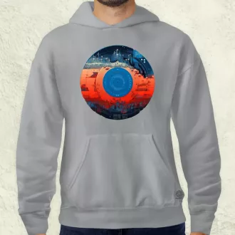 Pixelart bakelit a holdon v2 férfi pulóver