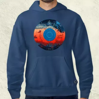 Pixelart bakelit a holdon v2 férfi pulóver