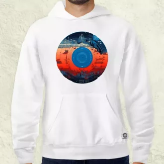 Pixelart bakelit a holdon v2 férfi pulóver