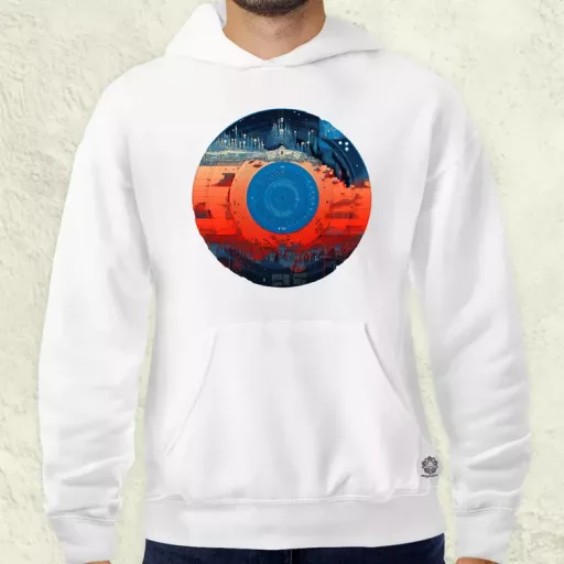 Pixelart bakelit a holdon v2 férfi pulóver
