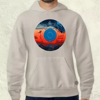 Pixelart bakelit a holdon v2 férfi pulóver