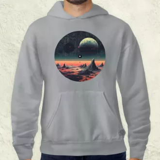 Pixelart bakelit a holdon v4 férfi pulóver