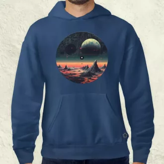 Pixelart bakelit a holdon v4 férfi pulóver