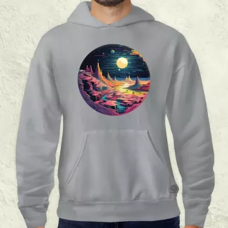Pixelart bakelit a holdon v5 férfi pulóver