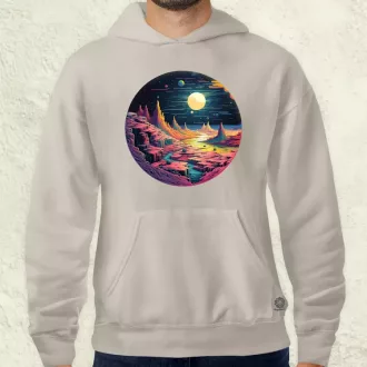 Pixelart bakelit a holdon v5 férfi pulóver