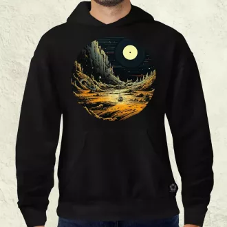 Pixelart bakelit a holdon v6 férfi pulóver