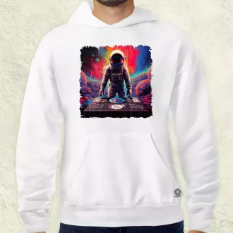 Pixelart bakelit az űrben v2 férfi pulóver