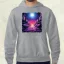 Pixelart bakelit az űrben v3 férfi pulóver