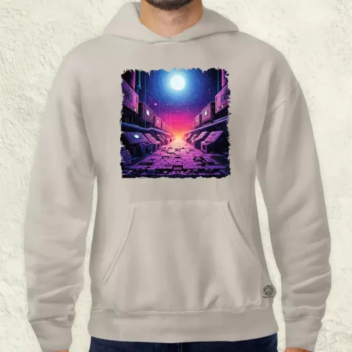Pixelart bakelit az űrben v3 férfi pulóver