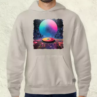 Pixelart bakelit az űrben v4 férfi pulóver