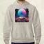 Pixelart bakelit az űrben v4 férfi pulóver