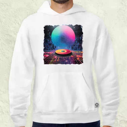 Pixelart bakelit az űrben v4 férfi pulóver