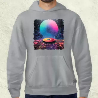 Pixelart bakelit az űrben v4 férfi pulóver