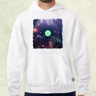 Pixelart bakelit az űrben v5 férfi pulóver
