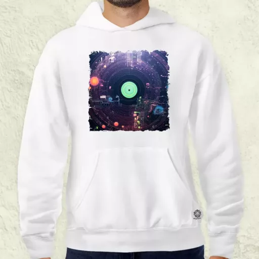 Pixelart bakelit az űrben v5 férfi pulóver