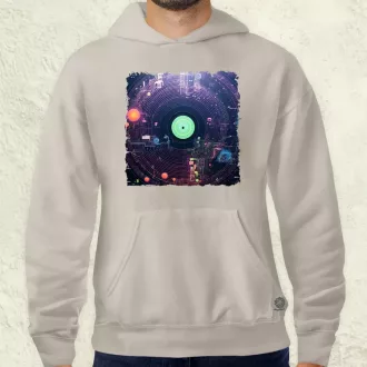 Pixelart bakelit az űrben v5 férfi pulóver