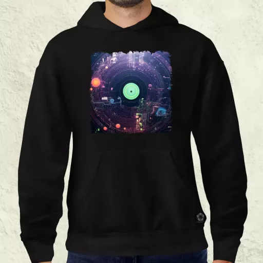Pixelart bakelit az űrben v5 férfi pulóver