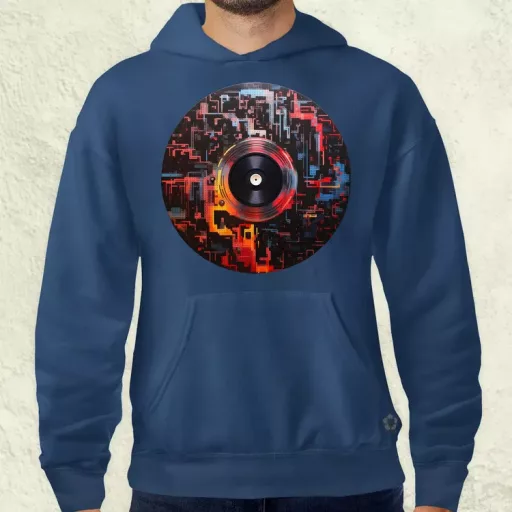 Pixelart bakelit az űrben v8 férfi pulóver