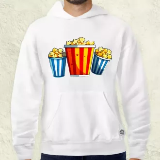 Pop art popcorn férfi pulóver