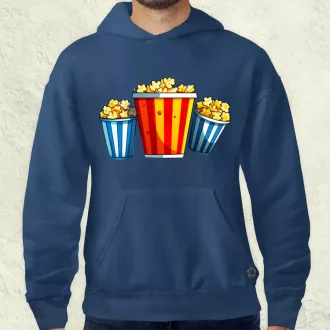Pop art popcorn férfi pulóver