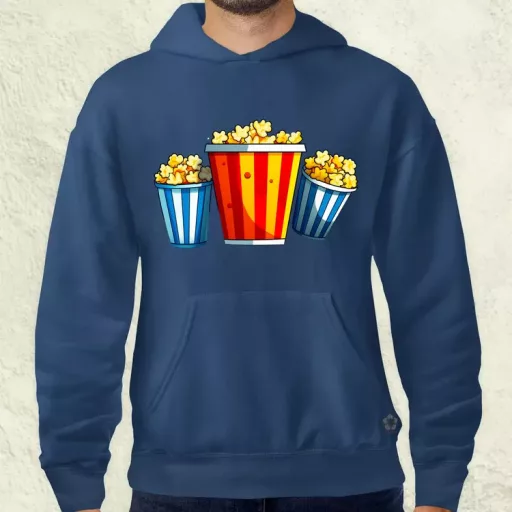 Pop art popcorn férfi pulóver