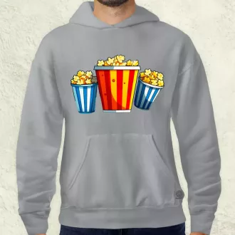 Pop art popcorn férfi pulóver