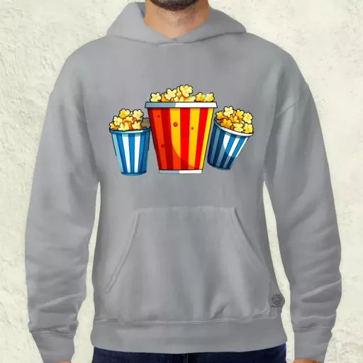 Pop art popcorn férfi pulóver