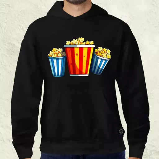 Pop art popcorn férfi pulóver