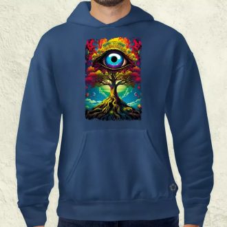 Pszichedelikus Az élet fája v10 férfi pulóver