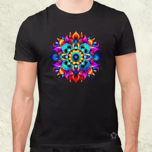 Részletes Mandala v1 férfi póló
