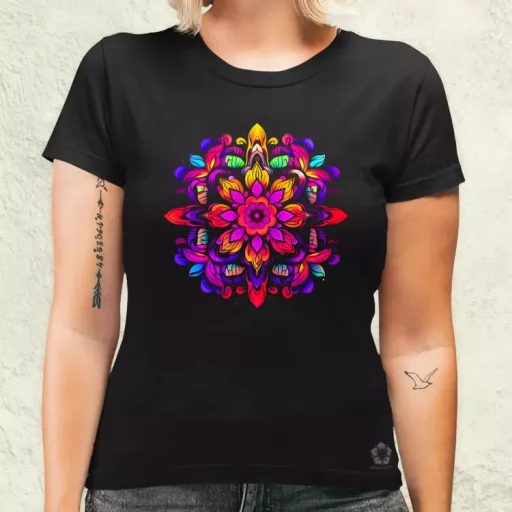 Részletes Mandala v2 női póló