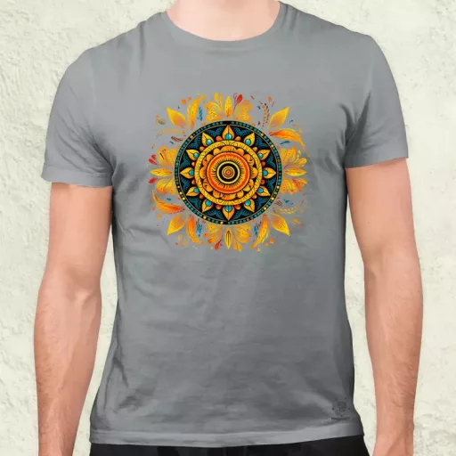 Részletes Mandala v3 férfi póló