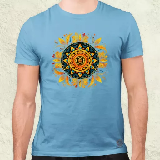 Részletes Mandala v3 férfi póló