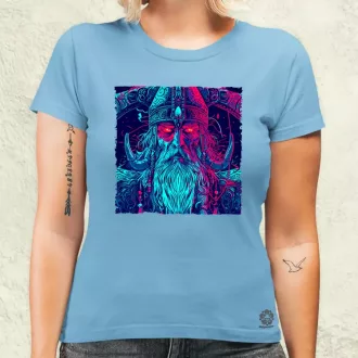 Cyberpunk Viking v1 női póló