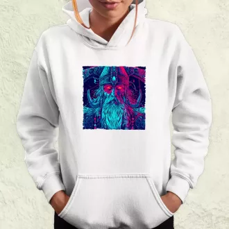 Cyberpunk Viking v1 női pulóver
